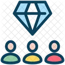 Diamond Group Diamond Premium Icon