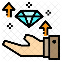 Diamond Growth  Icon