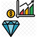 Diamond Growth  Icon