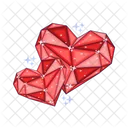 Diamond heart  Icon