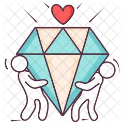 Diamond Heart  Icon