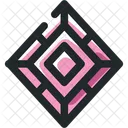 Diamond Colored Icon Icon