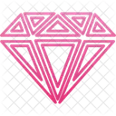 Diamond Neon Signs Gemstone Icon