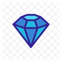 Diamonds Pomegranate Contour Icon