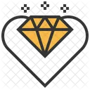Diamond Heart Love Icon