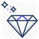 Diamond Jewel Carbon Crystal Icon