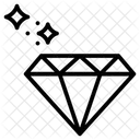 Diamond Jewel Carbon Crystal Icon