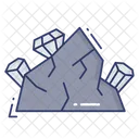 Diamond Rock Stone Icon