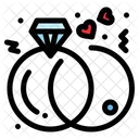 Diamond Engagement Marriage Icon