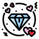 Diamond Heart Love Icon