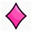 Diamond Shape And Symbols Gamble Icon