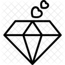 Diamond Stone Heart Icon