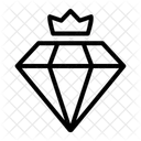 Diamond Luxury Crown Icon