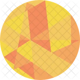 Diamond like orange shape  Icon