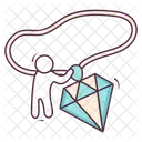 Diamond Locket  Icon