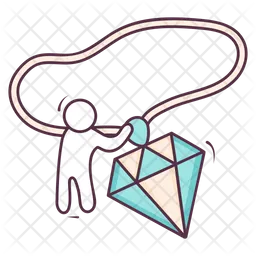 Diamond Locket  Icon