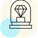 Diamond Museum Minimal Outline Icon