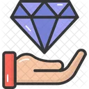 Diamond on hand  Icon