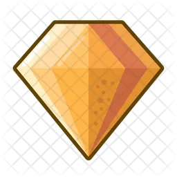 Diamond orange  Icon