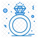 Diamond Ring Diamond Present Icon