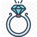 Diamond Ring Wedding Ring Engagement Icon