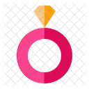 Ring Diamond Engagement Icon