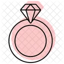 Diamond Ring Color Shadow Thinline Icon Icon