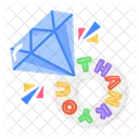 Jewel Ring Diamond Ring Thank You Icon