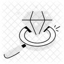 Diamond Search  Icon