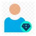 Diamond User Diamond Profile Male Profile Icon