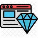 Diamond Website Diamond Premium Icon