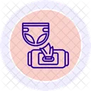 Diaper and wipes  Icon