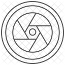 Diaphragme Thinline Icone Icône