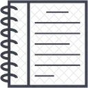 Diario Bloco De Notas Notas Icon