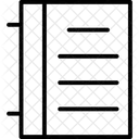 Diario Bloco De Notas Notas Ícone