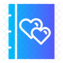 Diary Valentines Day Education Icon