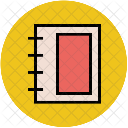 Diary Icon - Download in Colored Outline Style