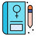 Diary Womans Day Notebook Icon