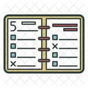 Diary Organizer Notepad Icon