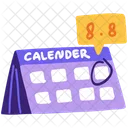 Dias Duplos Calendario Dia Ícone