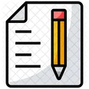 Escribir Dibujar Documento Icono