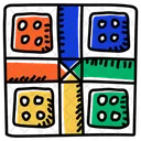 Dice Board Game Indoor Game Icon