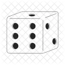 Dice Cube Dice Pips Icon