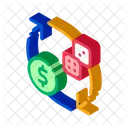 Dice Exchange Money Icon
