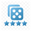 Dice Rating Dice Gambling Icon