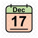 Dicembre Calendario Data Icon