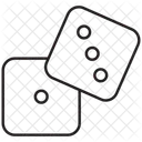 サイコロ、ゲーム、ギャンブル アイコン
