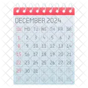 Diciembre Diciembre Calendario Icon