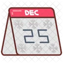 Diciembre Calendario Mes Icono