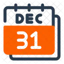 Diciembre 31 De Diciembre Nochevieja Icono